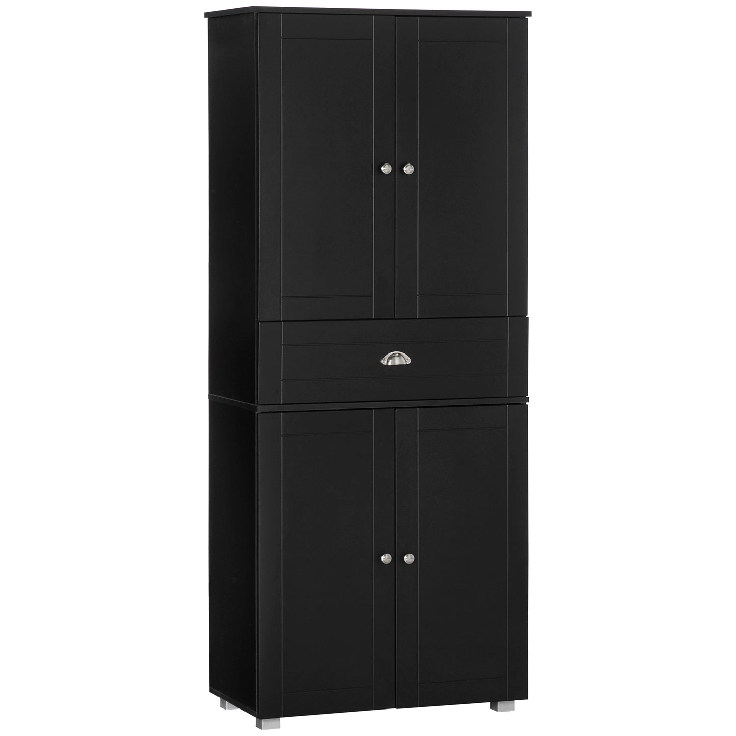 HOMCOM 71" Freestanding Kitchen Pantry Storage Cupboard Floor Utility Cabinets with Drawer and 3 Adjustable Shelves for Dining Room | Dipra Home