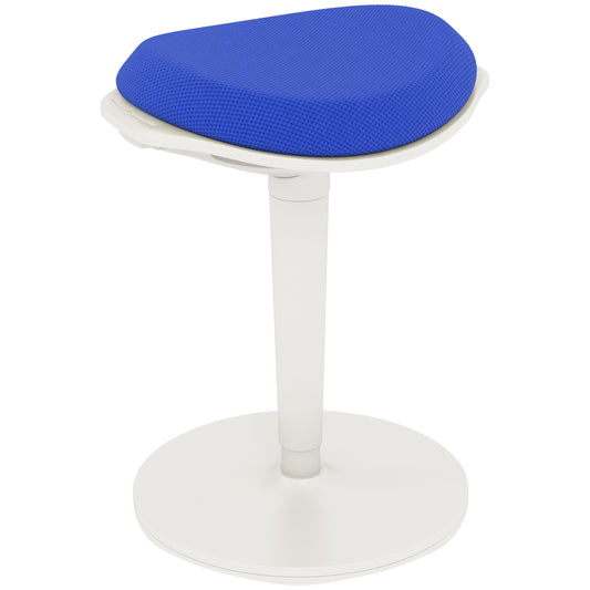 HOMCOM Ergonomic Standing Desk Stool - Blue Wobble Chair with Adjustable Height and Rocking Motion for Office Desks | Dipra Home