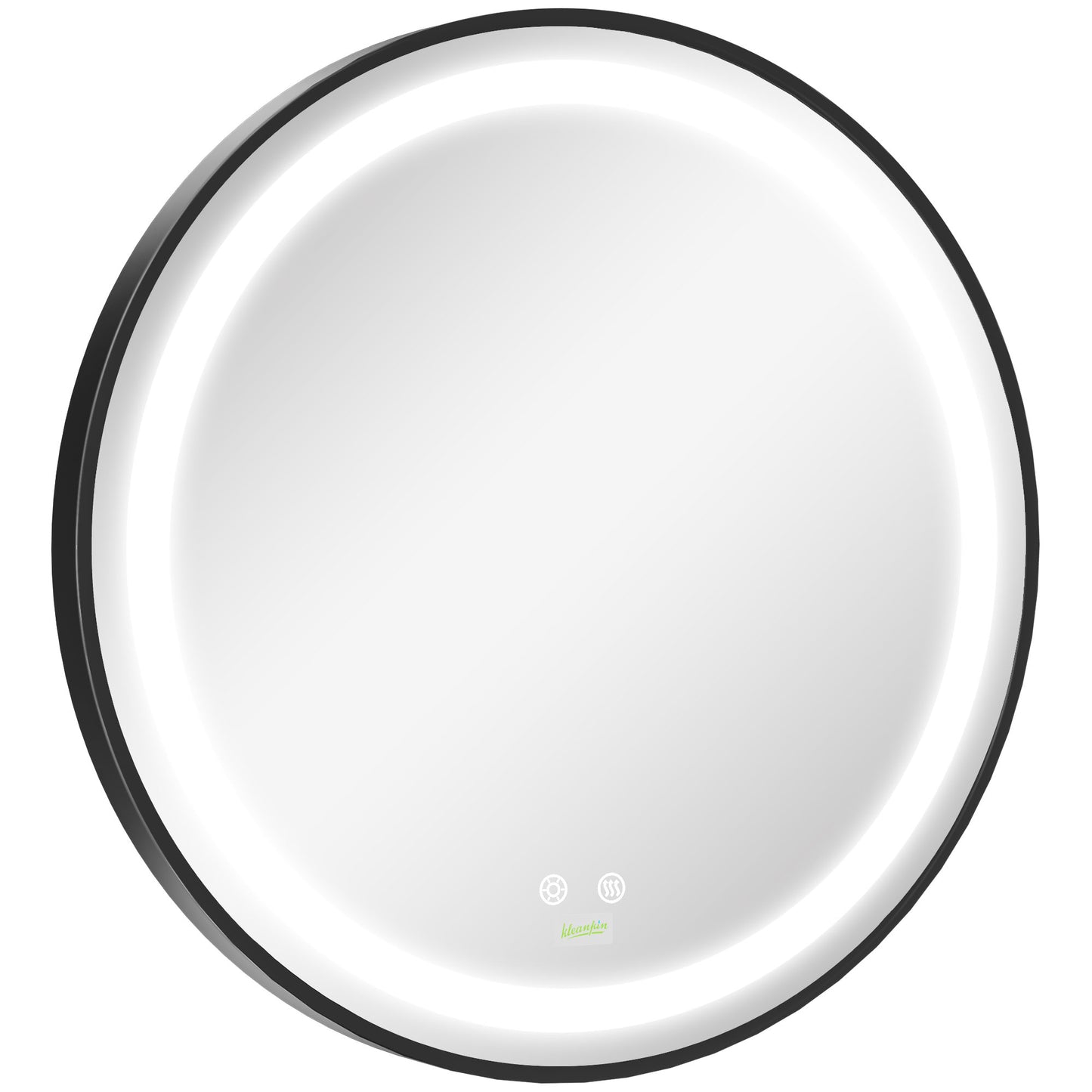 kleankin LED Bathroom Mirror Vanity Dimmable Lighted Anti Fog Wall Mirror 3 Colors Plug-in 28 Inch | Dipra Home