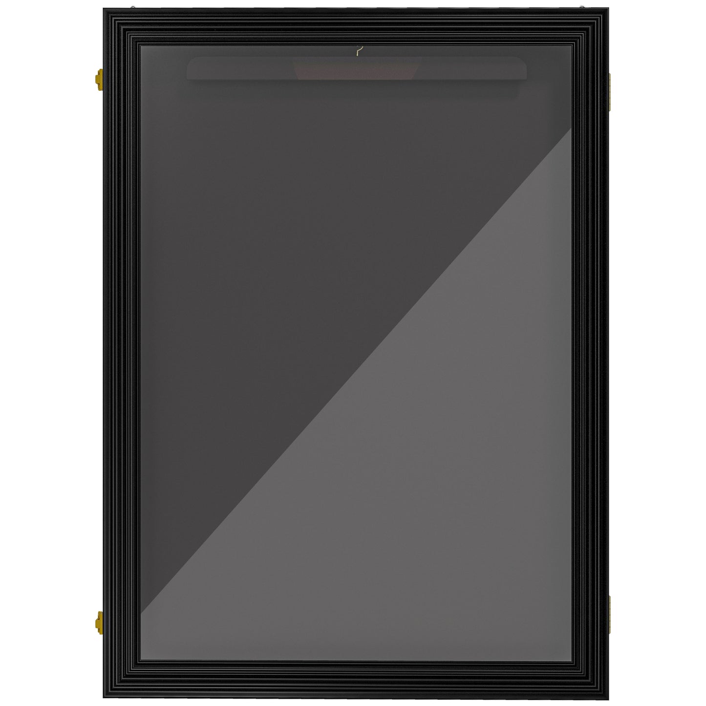 HOMCOM Sports Jersey Display Case 24"x32" Shadow Box for Hockey Basketball Football Baseball Collectibles Black | Dipra Home