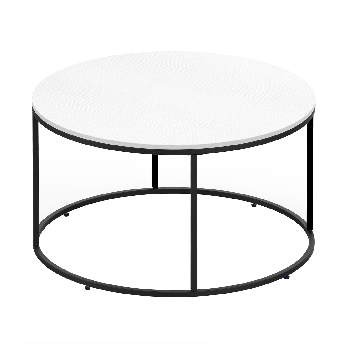 HOMCOM Industrial Coffee Table: Metal X-Frame Cocktail Table with Bottom Storage Shelf | Dipra Home