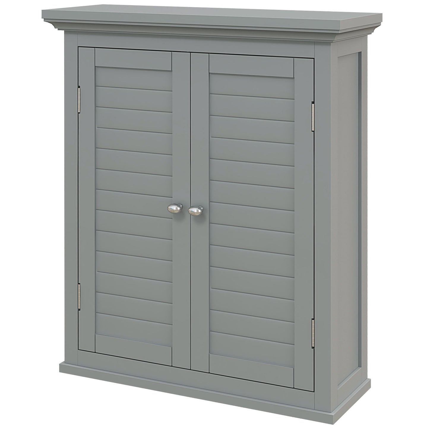 kleankin Over Toilet Storage Cabinet, Bathroom Wall Cabinet with Adjustable Shelf for Living Room and Entryway, Grey | Dipra Home