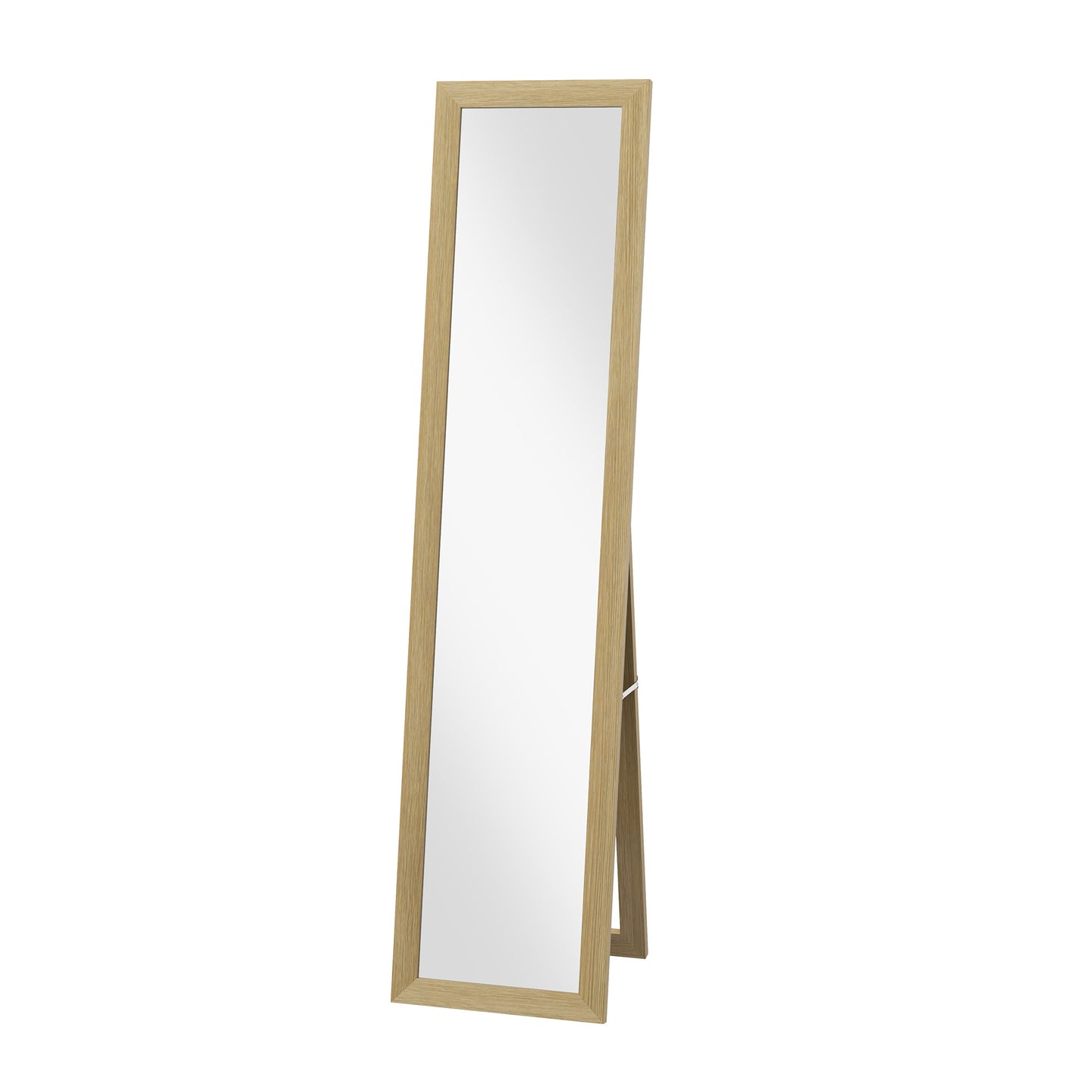 HOMCOM 15" x 62" Full Length Mirror for Bedroom, Free Standing Dressing Mirror, Wall Mirror for Living Room, Oak | Dipra Home