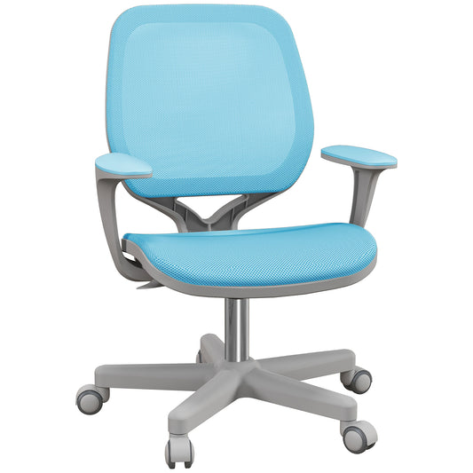 Vinsetto Ergonomic Mesh Office Chair Swivel Casters Adjustable Armrests Blue Breathable Backrest Blue | Dipra Home