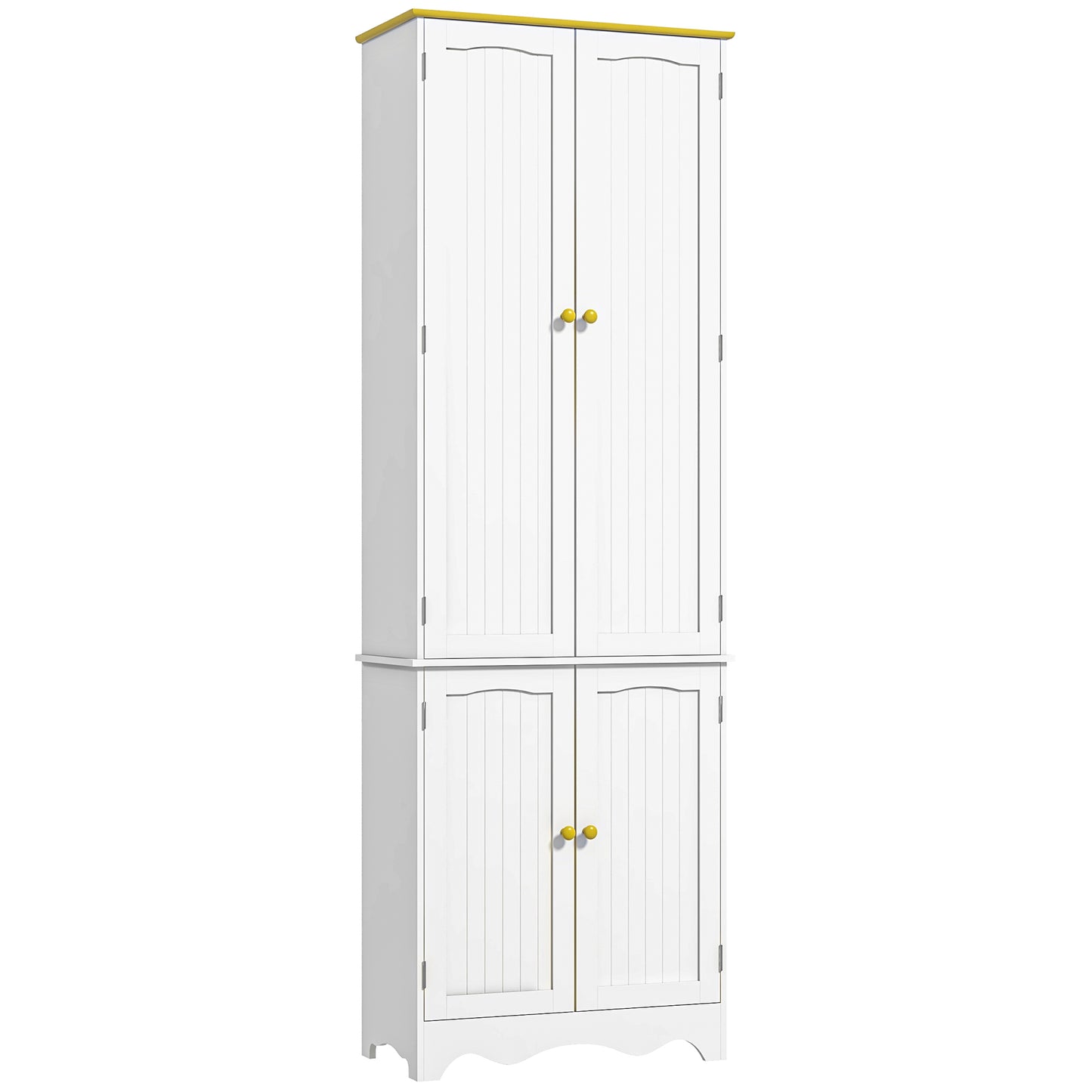 HOMCOM Kitchen Organization: Freestanding Pantry Cabinet with Shelves, Doors for Dining Room Storage | Dipra Home