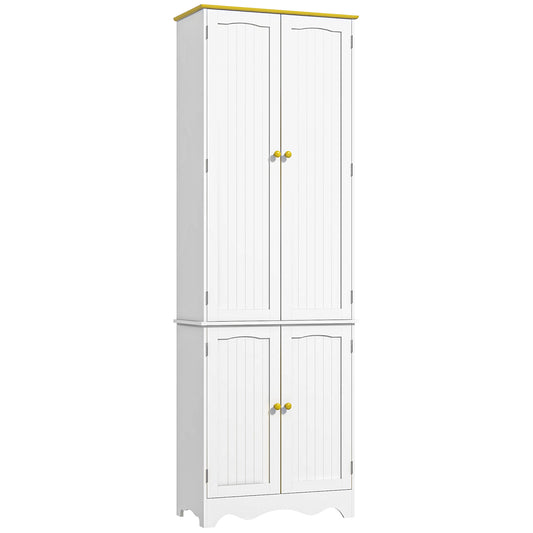 HOMCOM Kitchen Organization: Freestanding Pantry Cabinet with Shelves, Doors for Dining Room Storage | Dipra Home