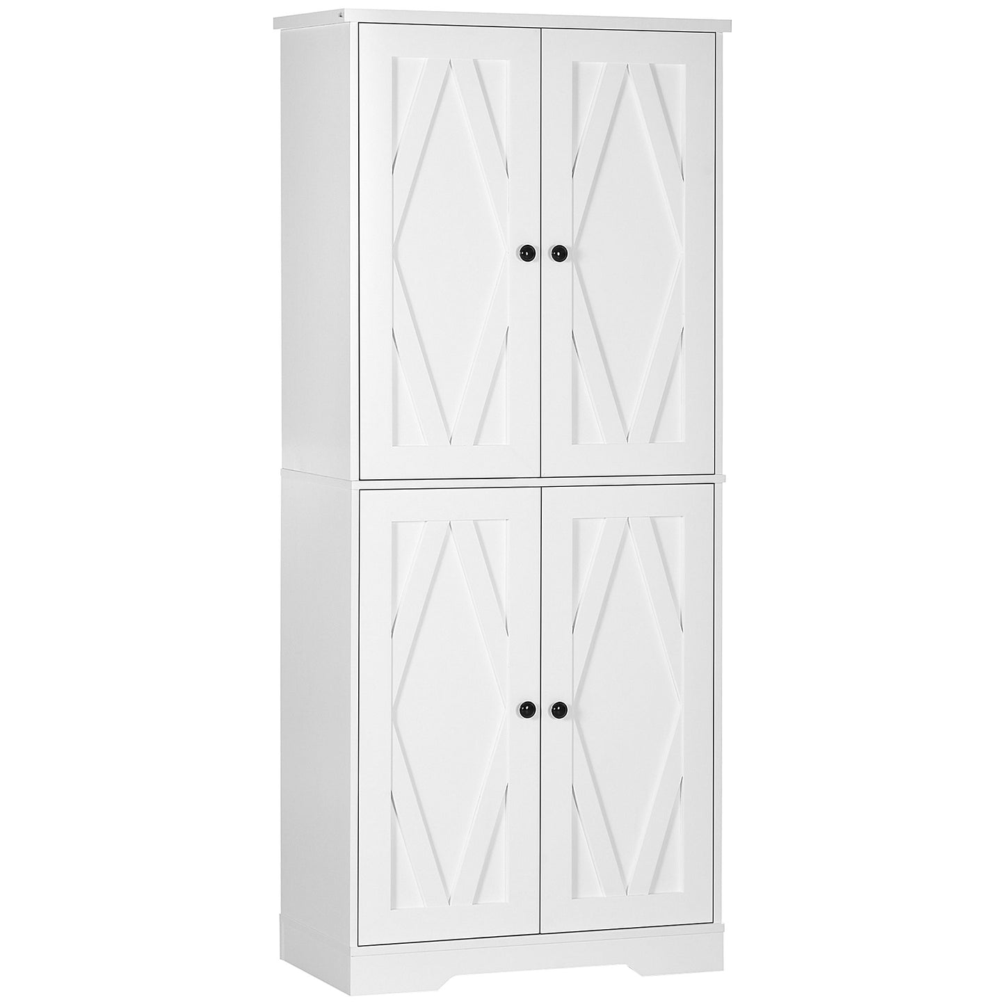 HOMCOM Freestanding Kitchen Storage Cabinet: Pantry Cabinet with Doors and Shelves for Dining Room | Dipra Home